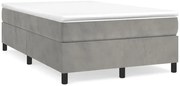 Niskie ciemnoszare łóżko z materacem 120x190 Z2-Z06