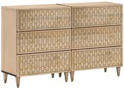 Zestaw rzeźbionych komód 2szt. - Nolen 5X