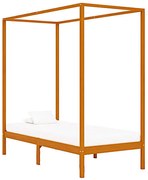 Miodowo brązowe pojedyncze łóżko 100x200cm R4-E06