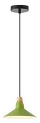 Żyrandol na lince 1xE27/15W/230V zielony