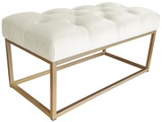 Ławka CHESTERFIELD LOFT podstawa złota pufa podnóżek MG50