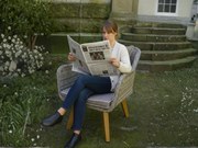 Stylowy fotel ogrodowy z technorattanu