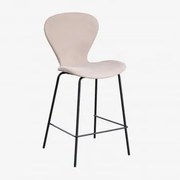 Na Wysokim Stołku. ↑65 Cm & Czarny & Tkanina W Kolorze Jasnobrązowym & Tela - Sklum