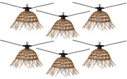Rattanowy łańcuch świetlny, 6 lampek