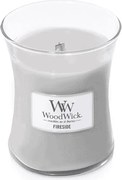 Świeca zapachowa klepsydra, Fireside, szary 275 gr