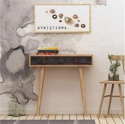 Komoda – 80 cm x 87,6 cm x 30 cm – Dąb i Ciemny Szary – Melamina