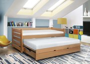 Łóżko z dodatkowym dolnym spaniem i pojemnikiem For 2 Plus