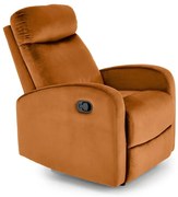 Fotel rozkładany WONDER VELVET cynamonowy HALMAR