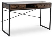 Nowoczesne na czarnych nogach biurko brązowy + czarny S0-B36