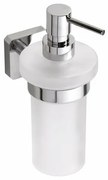 SAPHO IS019 Insia dozownik mydła 230 ml, szkło mleczne/chrom