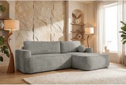 Narożnik Moon, do salonu, z funkcją spania, Flow, prawy, ciemnoszary (17)