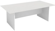 Stół konferencyjny do biura PRIMO WHITE, 200x100 cm, biały