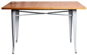 Prostoktny stó z naturalnego drewna Torix 120 x 60 cm