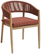 Krzesło ogrodowe z drewna akacji TEVIO