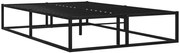 Czarne Metalowe Łóżko Niskie Industrialne 120X200 Cm N4-C74
