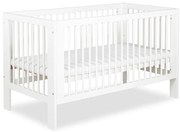 Łóżeczko dziecięce tapczanik OLIVIA 140x70 białe LITTLE SKY