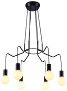 Duża czarna lampa industrialna - 4X K149 T3-A36