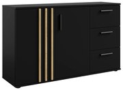 Komoda TOLIS 2D3S, czarna