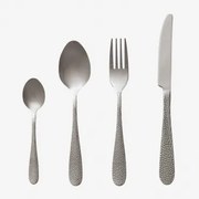 Zestaw Sztućców 16 Elementów Ze Stali Nierdzewnej Aina Plateado - Sklum