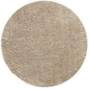 Beżowy miękki dywan w kształcie okręgu D9-G30