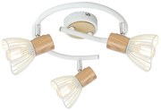Biała/w naturalnym kolorze lampa punktowa 42x42 cm Chile – Candellux Lighting