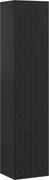 Mexen Rivel słupek łazienkowy 35 cm, 1 drzwi, ryflowany, czarny mat - 91A21-03016-1-BF71
