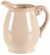 Waza/dzbanek kremowy, 13 x 14 x 17 cm, mały, 17 cm