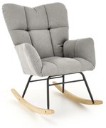 Fotel bujany VASCO szary HALMAR