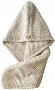 Turban na włosy HAIRNEST z mikrofibry, beżowy