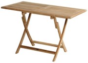 Stół ogrodowy z litego drewna tekowego 70x120 cm Skagen – Hartman