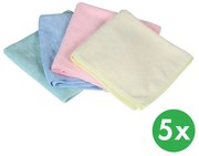 Ściereczki do czyszczenia z mikrofibry, żółte (5 szt.)