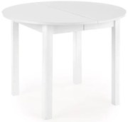 Okrągły biały stół rozkładany H9-Z82