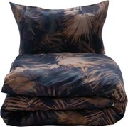 Pościel z mieszanki bawełny i lnu Wodne liście, 160 x 200 cm, 2 szt. 70 x 80 cm