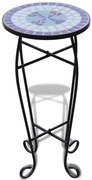 Niebiesko-biały mozaikowy stolik ogrodowy G6-R35