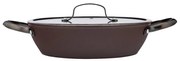 Valdinox Naczynie płytkie z pokrywką Stripes 28cm, 3,2 l