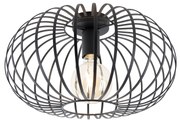Inteligentna lampa sufitowa czarna 39 cm z Wi-Fi G95 - JohannaDesignerski Oswietlenie wewnetrzne