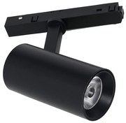 LED punktowe oświetlenie do systemu szynowego MAGNETIC TRACK LED/10W/48V czarne