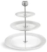 3-piętrowa biała porcelanowa etażerka Kähler Design Hammershoi Etagere, ⌀ 28 cm