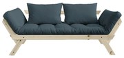 Sofa rozkładana z niebieskozielonym pokryciem Karup Design Bebop Natural/Petrol Blue