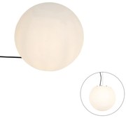 Zewnetrzna Nowoczesna lampa zewnętrzna biała 35 cm IP65 - Nura Nowoczesny Oswietlenie zewnetrzne