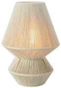 Lampa stołowa w naturalnym kolorze z tekstylnym kloszem (wysokość 34 cm) Razzo – Markslöjd