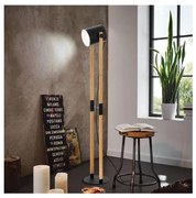 Eglo 43521 - Lampa stojąca HORNWOOD 1xE27/28W/230V