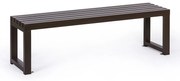 Ławka parkowa ALURA, 1500 mm, brązowa