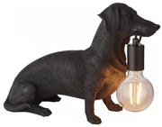 Endon 101188 - Lampa stołowa DACHSHUND 1xE27/10W/230V czarna