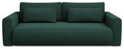 Zielona rozkładana/ze schowkiem sofa 238 cm Kapua – Makamii