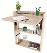 Małe biurko ze składanym blatem dąb sonoma P1-K60