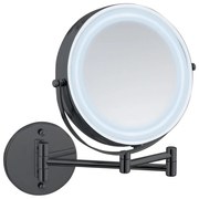 Lustro kosmetyczne z oświetleniem/powiększające (powiększenie 5x) ø 25,5 cm Lumi – Wenko