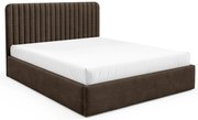 Brązowe tapicerowane łóżko z pojemnikiem 3 rozmiary G7-G70
