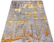 Szary nowoczesny dywan w złote przetarcia Z0-G10