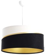 Żyrandol na lince SWING 1xE27/60W/230V czarne/białe/złoty